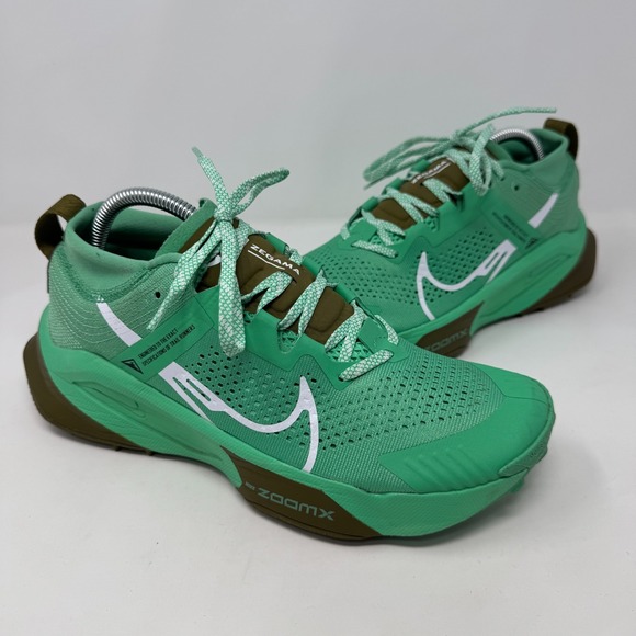 Nike ZoomX Zegama Trail Running‎ Shoes DH0623-302 Spring Green Men's Size 8.5
